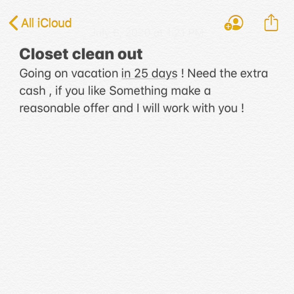 Closet clean out